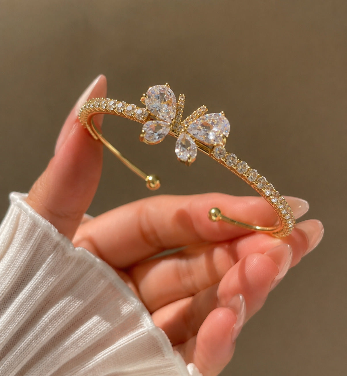 Diamond Flutter Butterfly Cuff