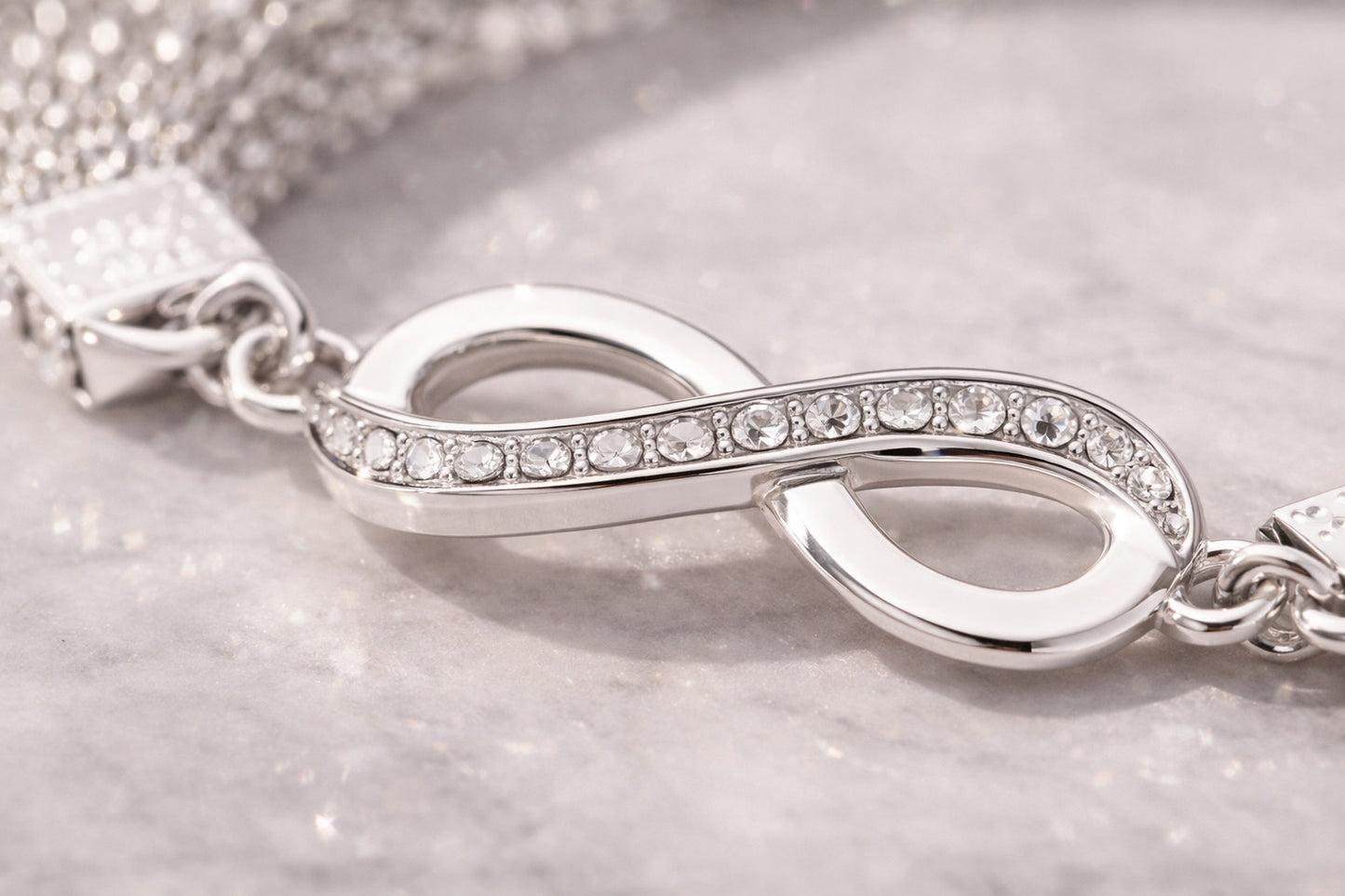 Infinity Grace Silver Bracelet Trio