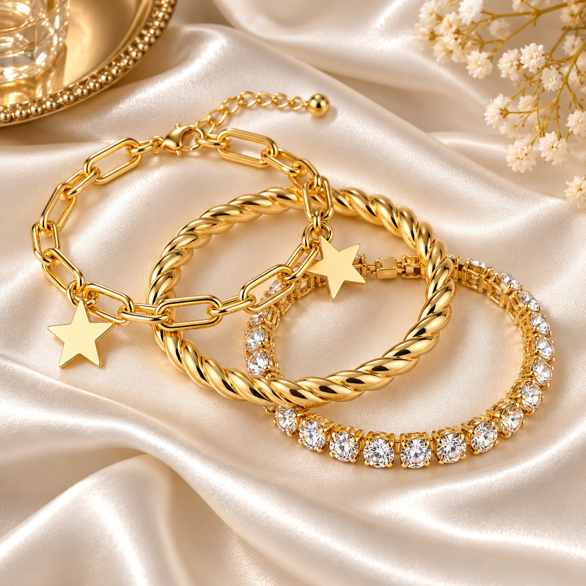 Starlit Radiance Bracelet Set