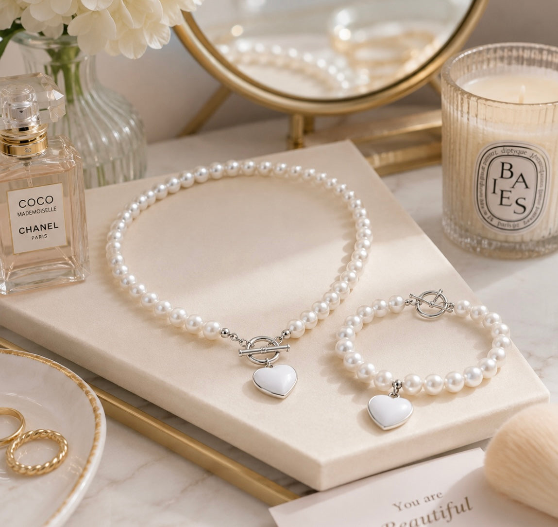 Pure Romance Pearl Jewelry Set