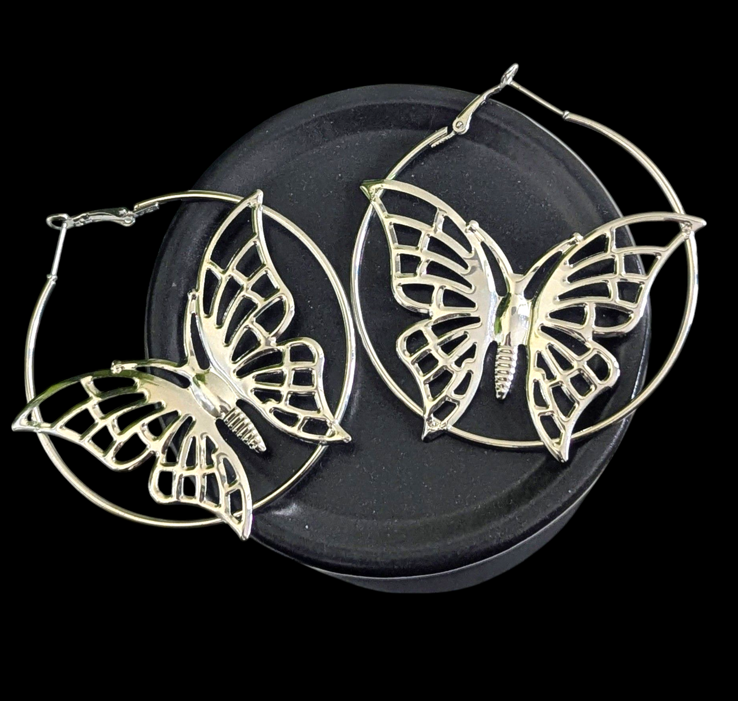 Butterfly Love Hoop Earrings