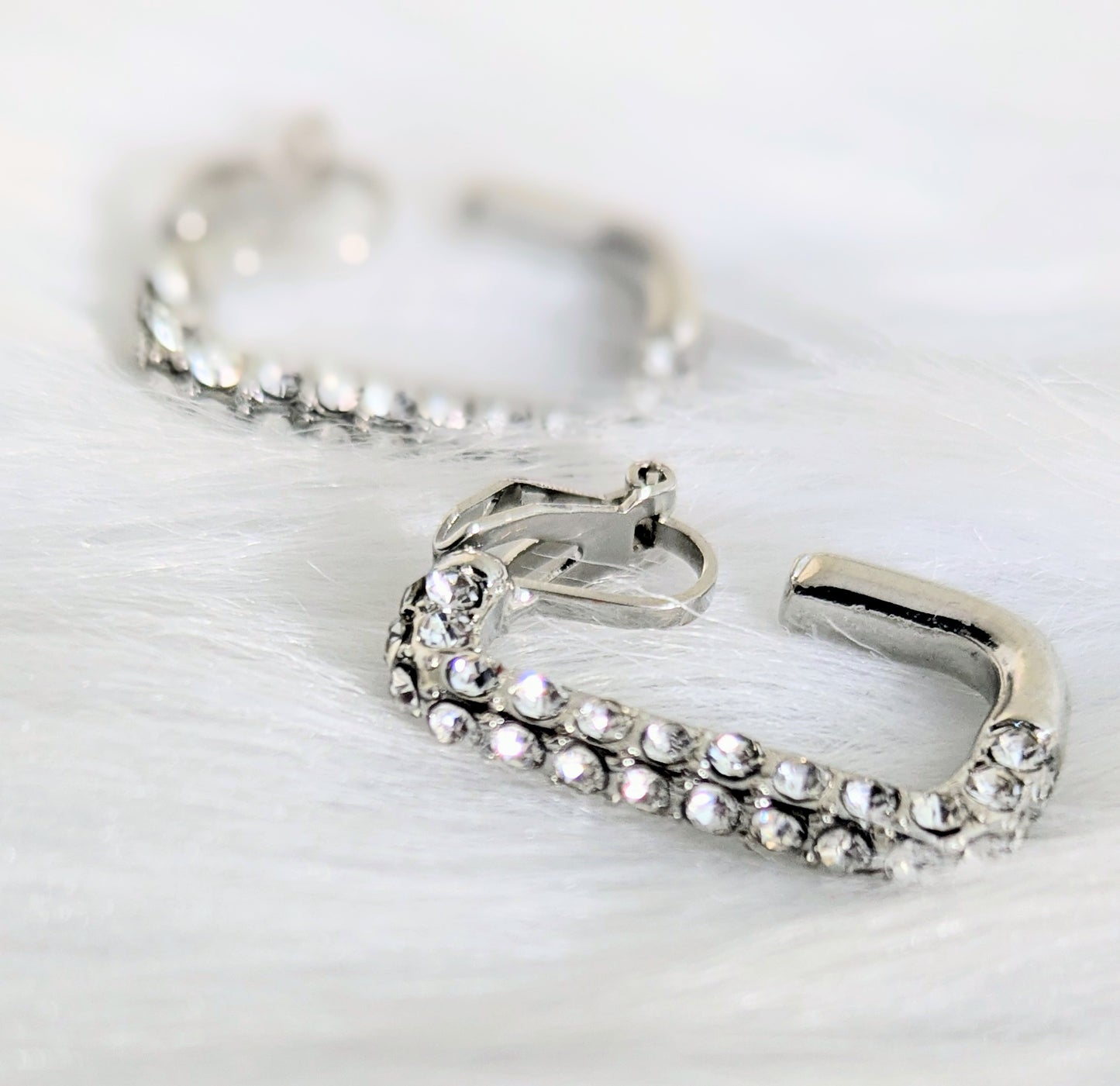 Radiant Crystal Hoop Earrings