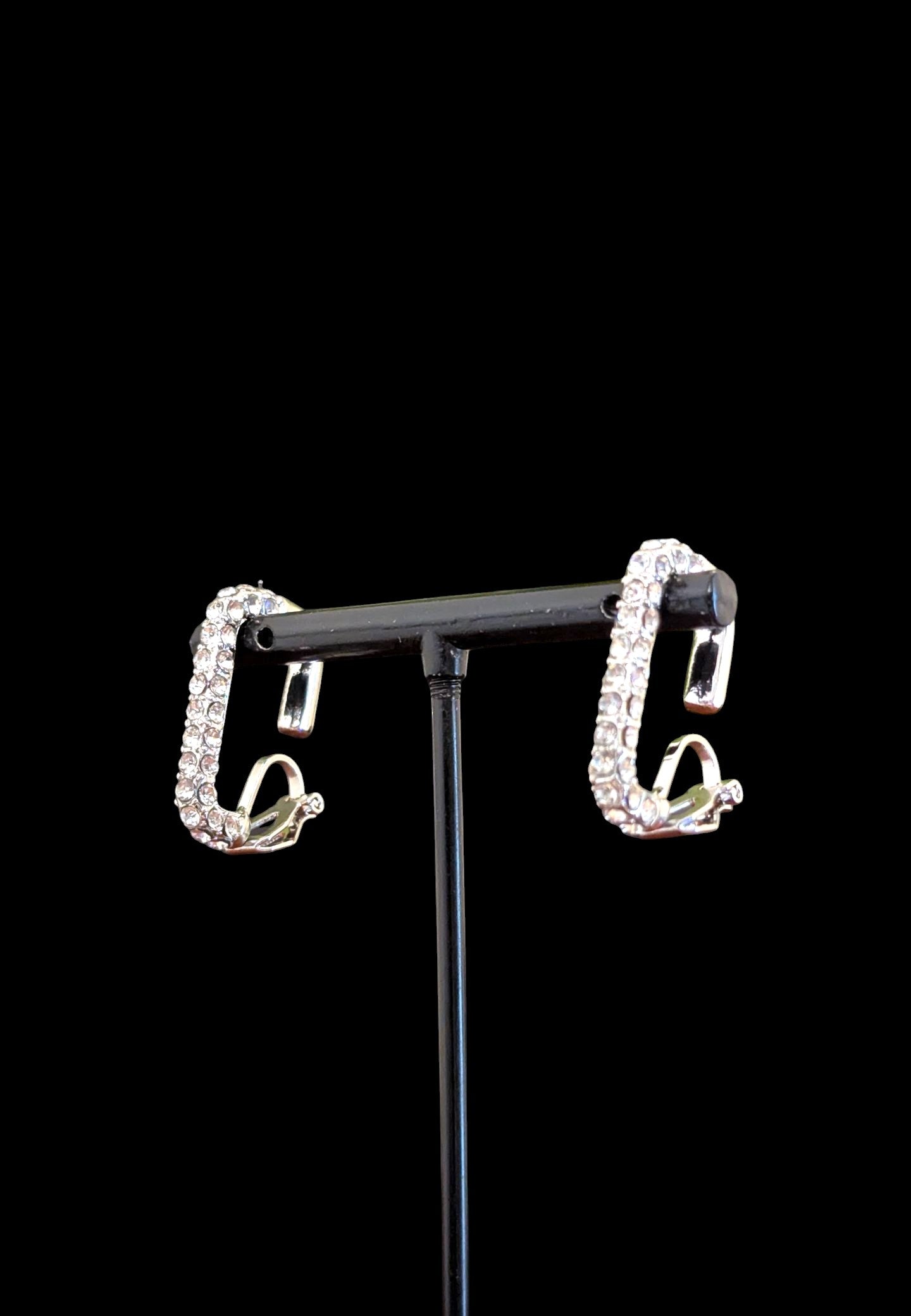 Radiant Crystal Hoop Earrings