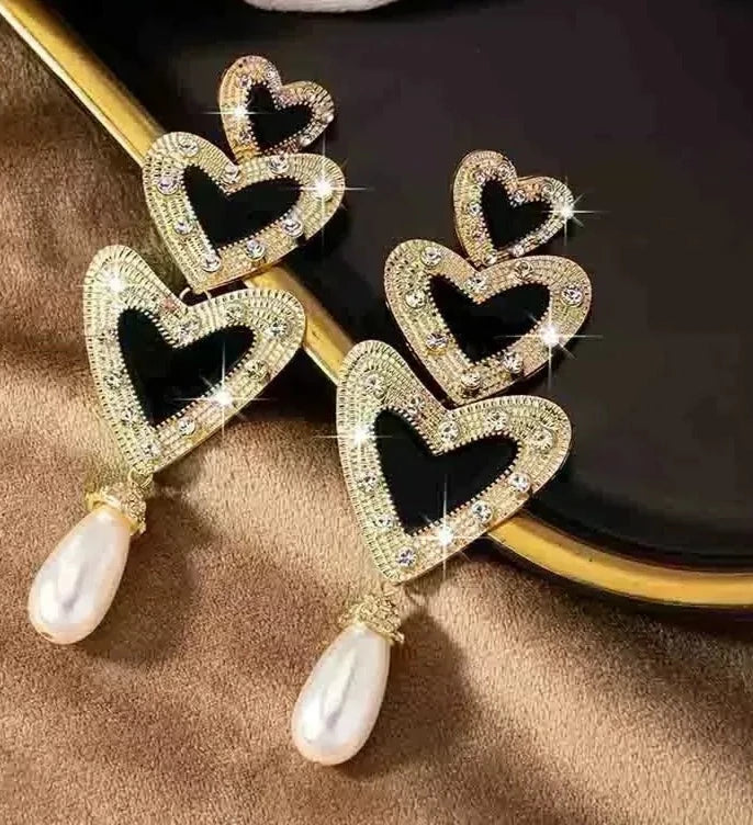 1-Pair-Elegant-Glam-Heart-Shape-Plating-Inlay-Ferroalloy-Rhinestones-14K-Gold-Plated-Drop-Earrings (2)