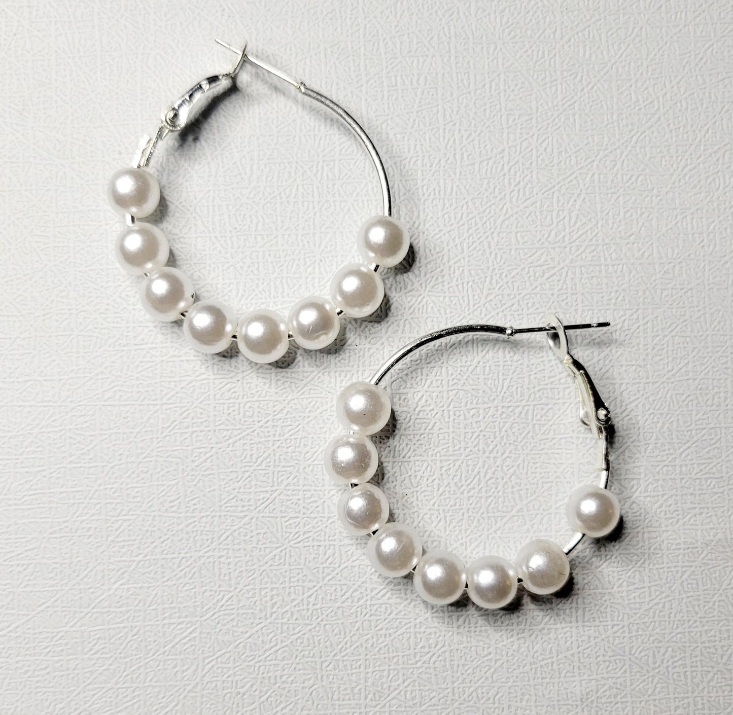 Pearl Hoop Earrings