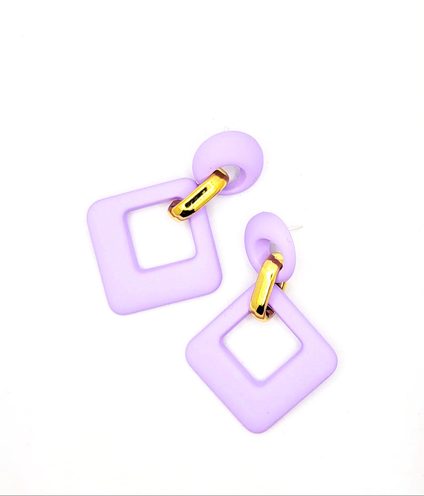 Velvet Rhombus Drop Earrings