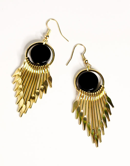 Golden Arrow Dangle Earrings