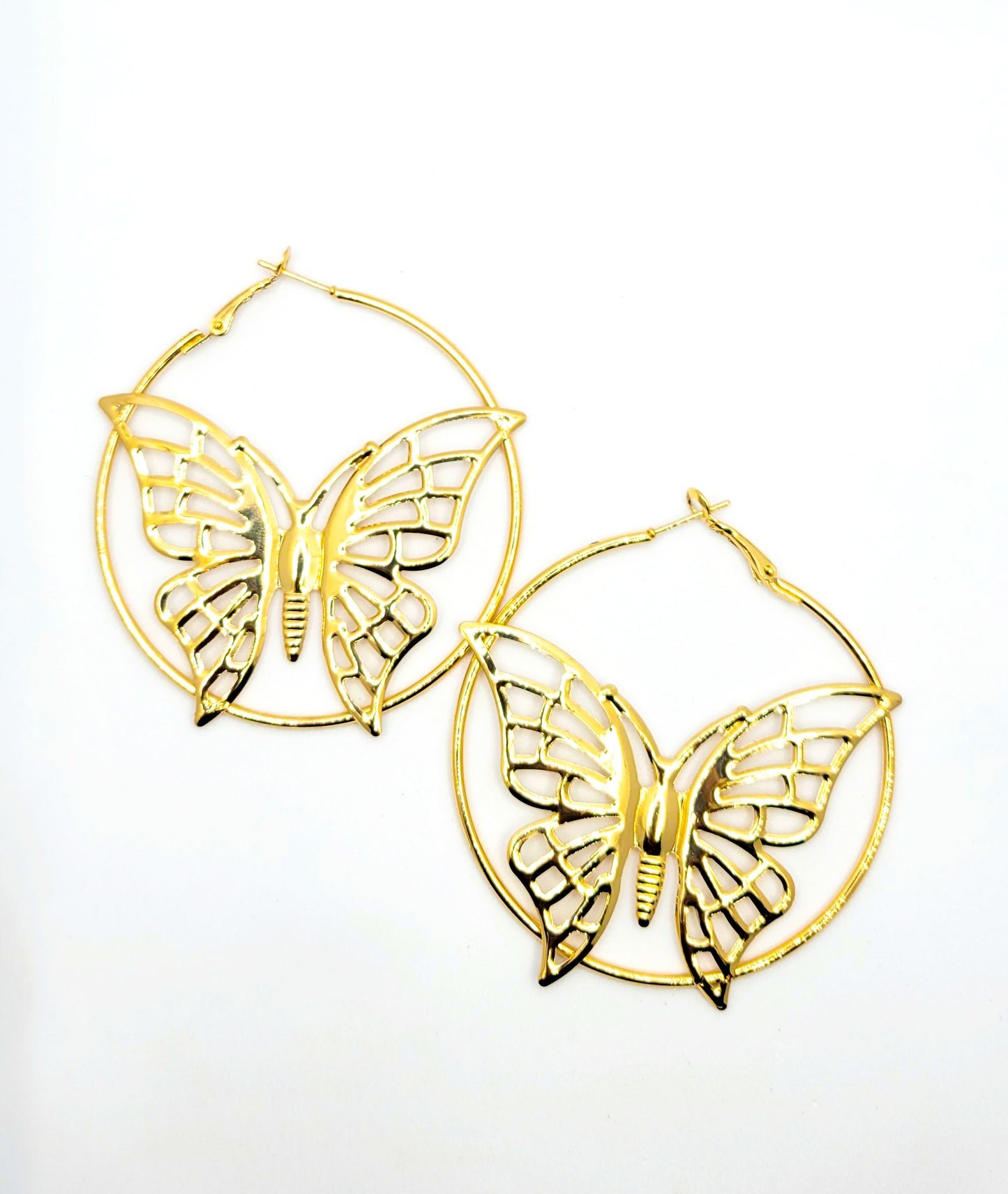 Butterfly Love Hoop Earrings