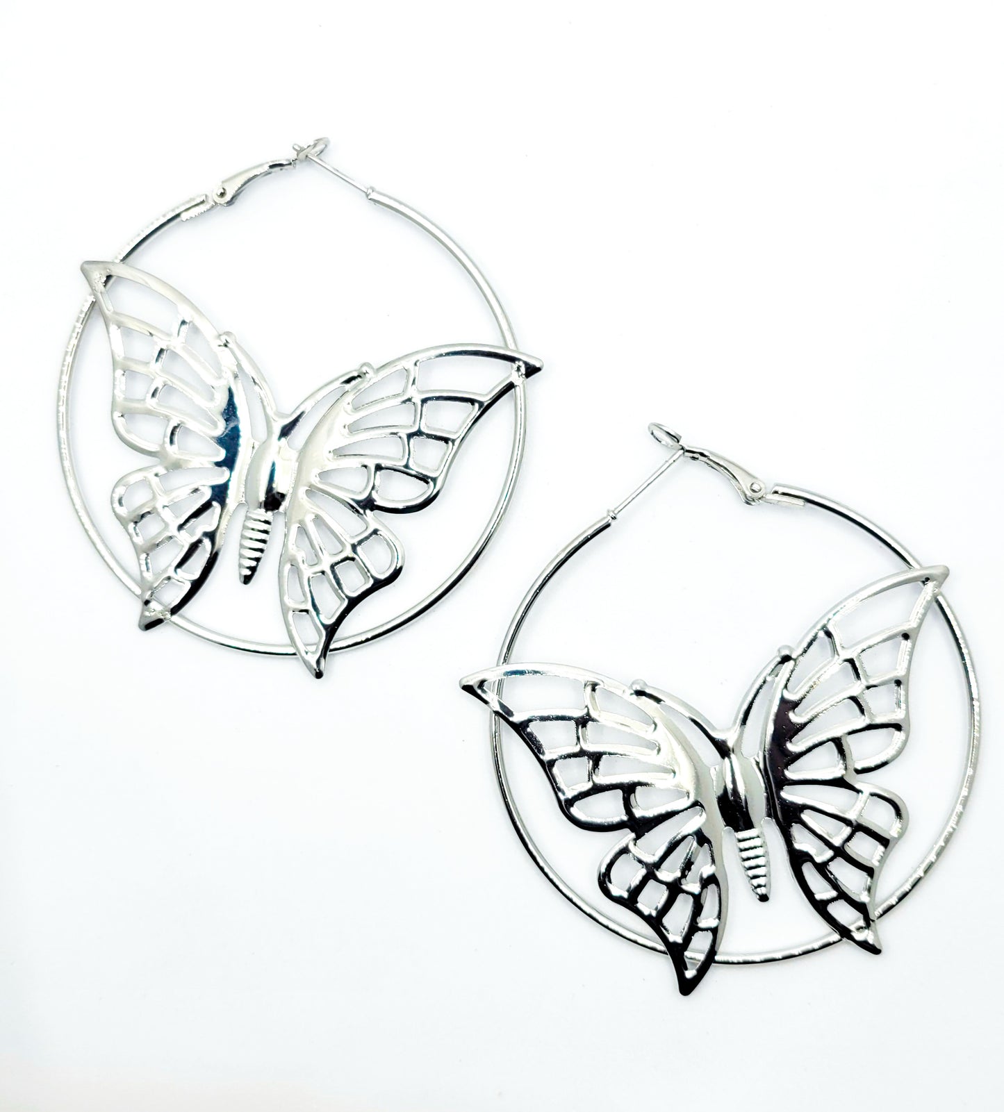 Butterfly Love Hoop Earrings