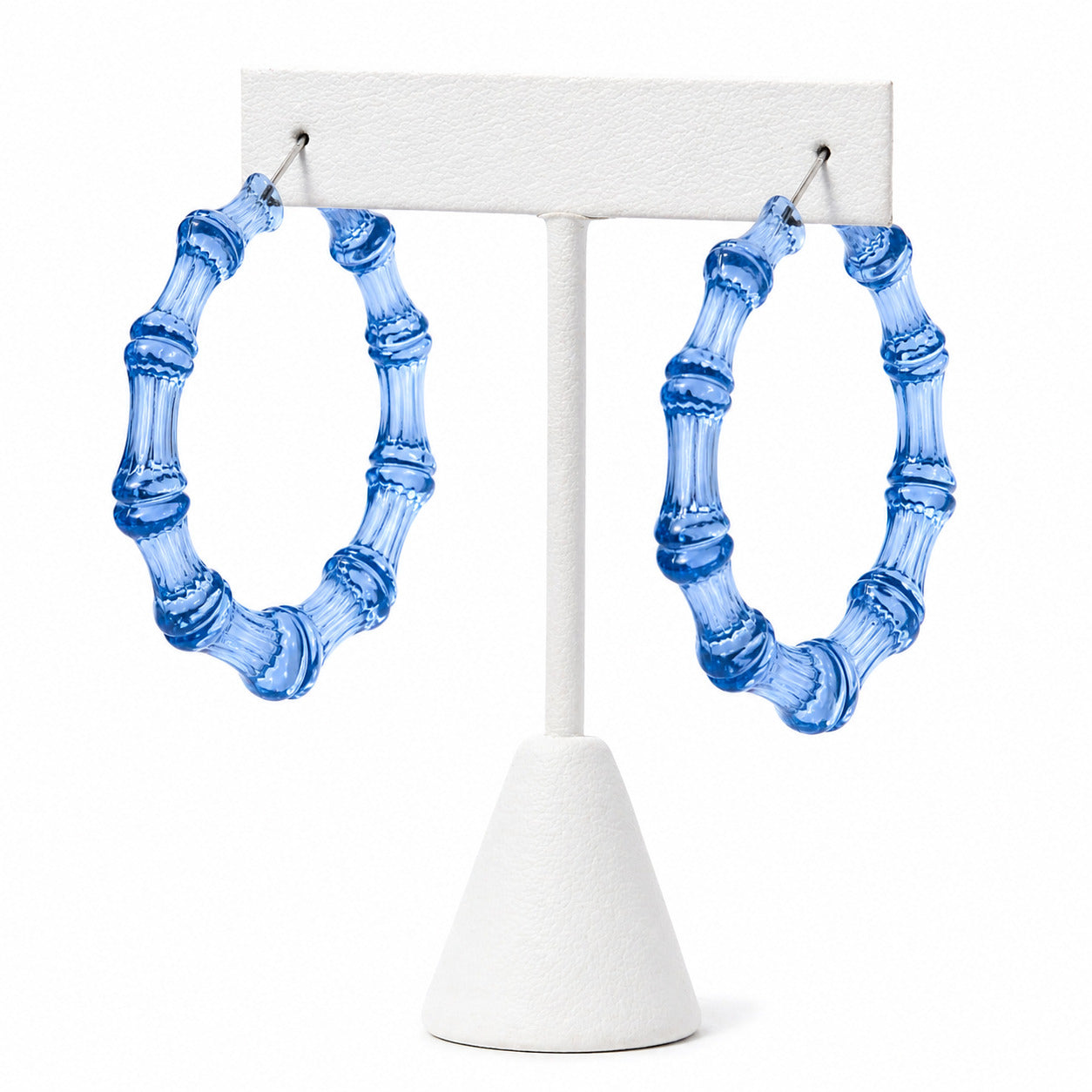 Blue Ice Bamboo Hoops