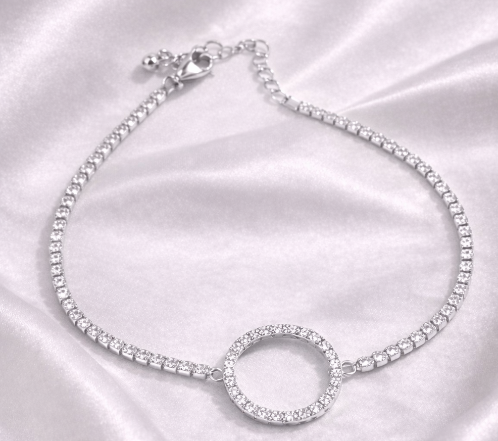 Crystal Halo Anklet