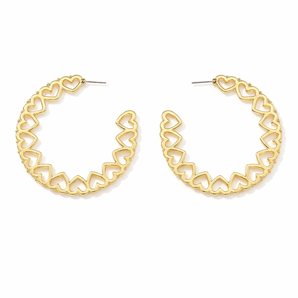 Heartbeat Hoops Earrings