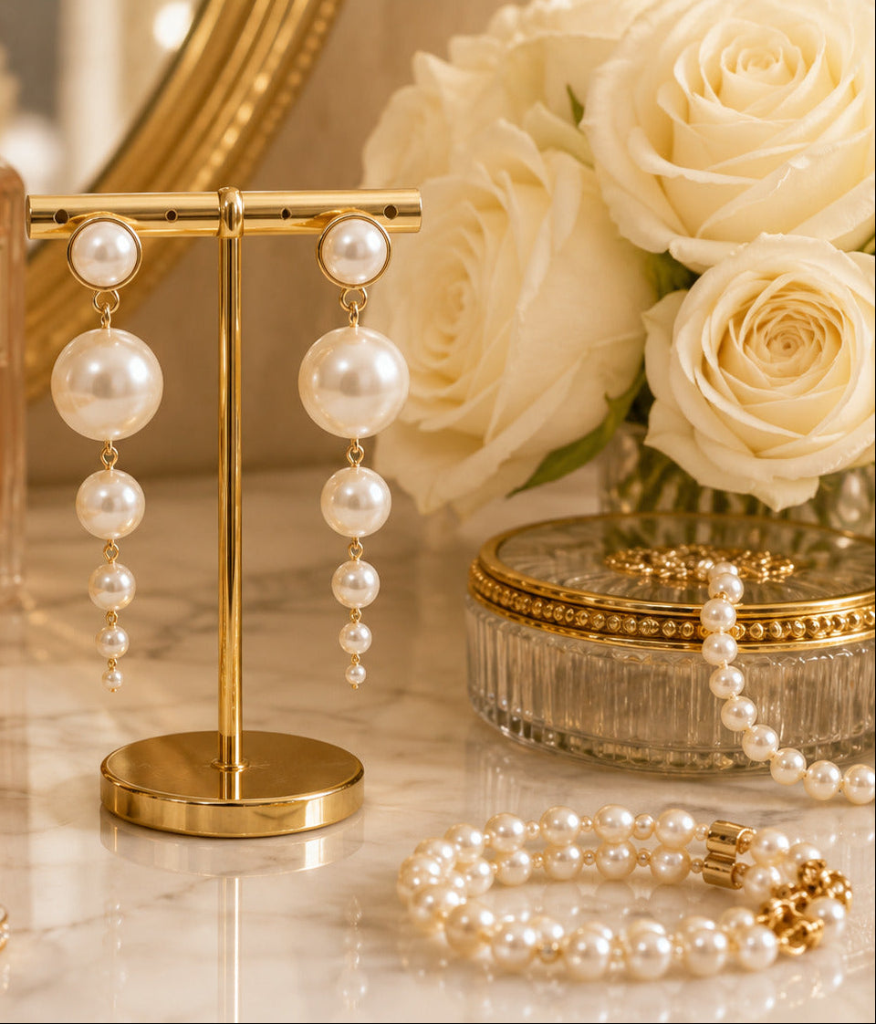 Layered Bliss Pearl Earrings