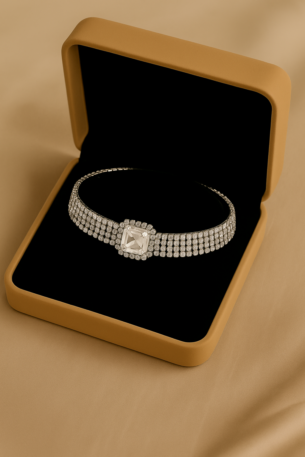 DazzleLuxe Rhinestone Choker