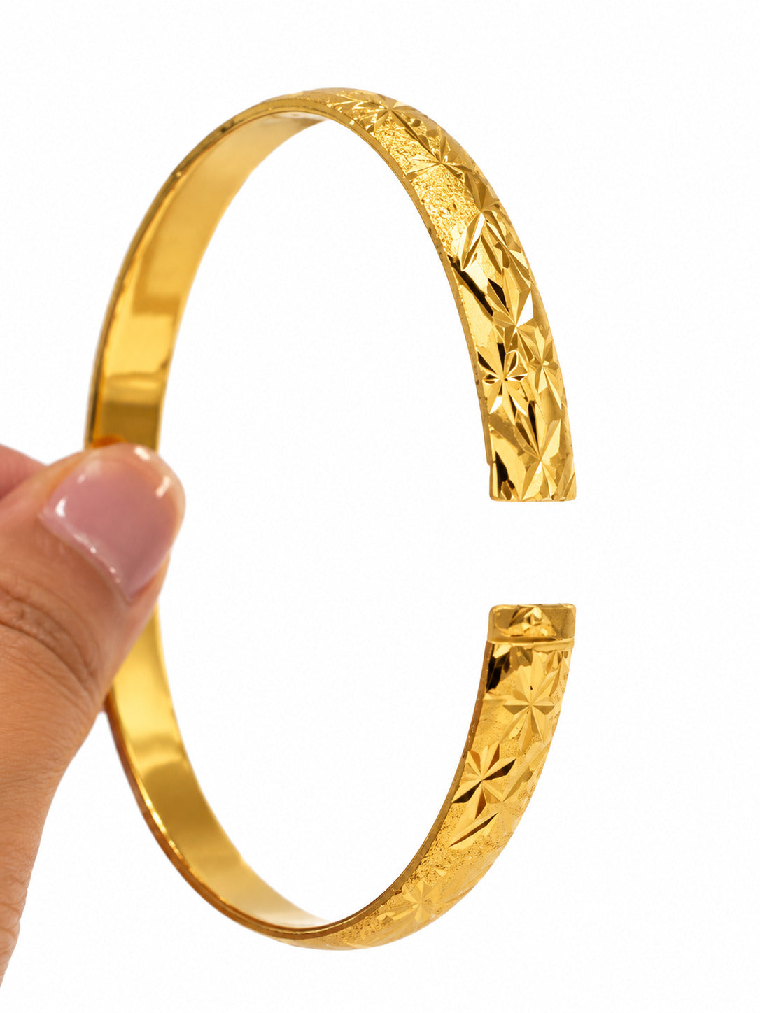 Golden Twist Bangle Set
