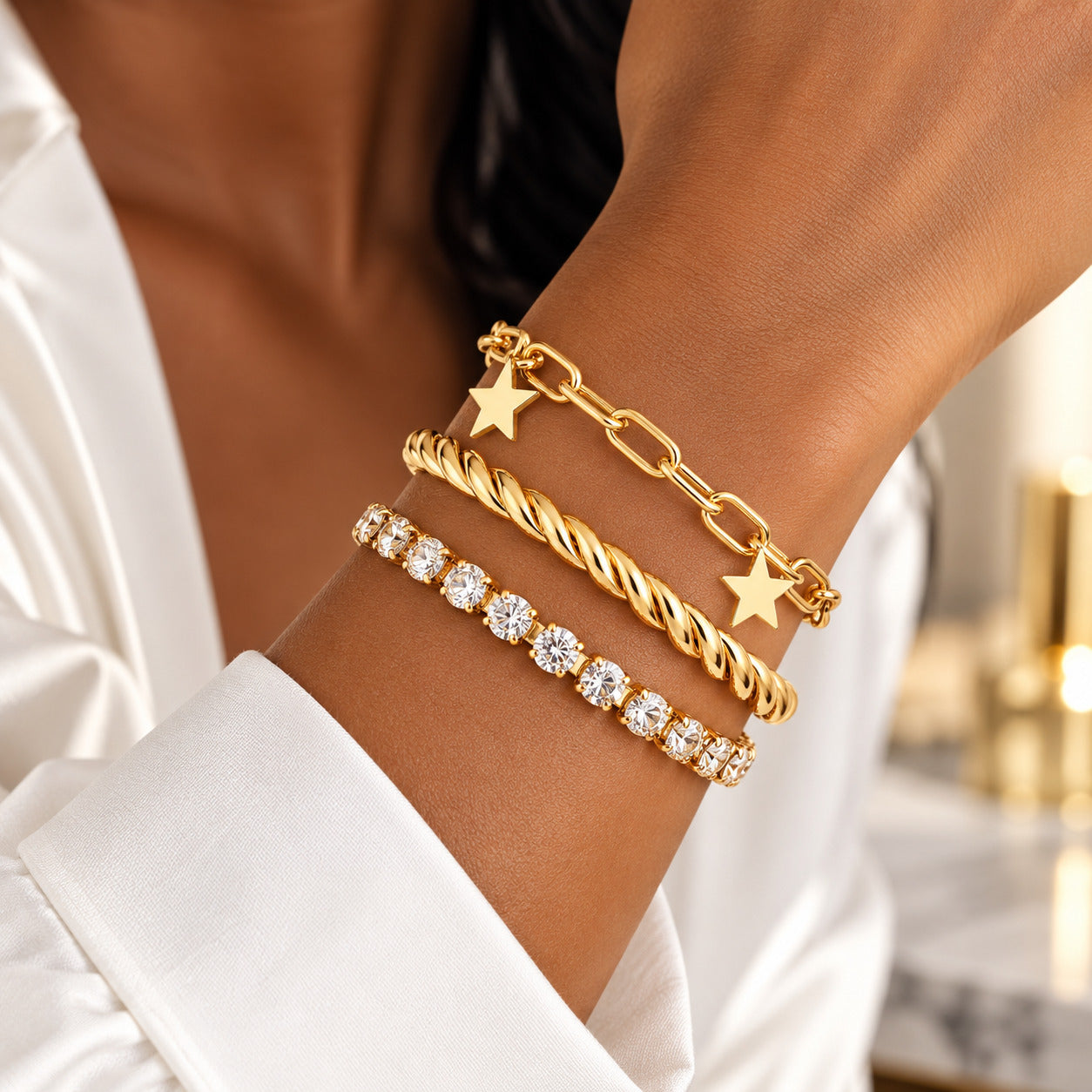 Starlit Radiance Bracelet Set