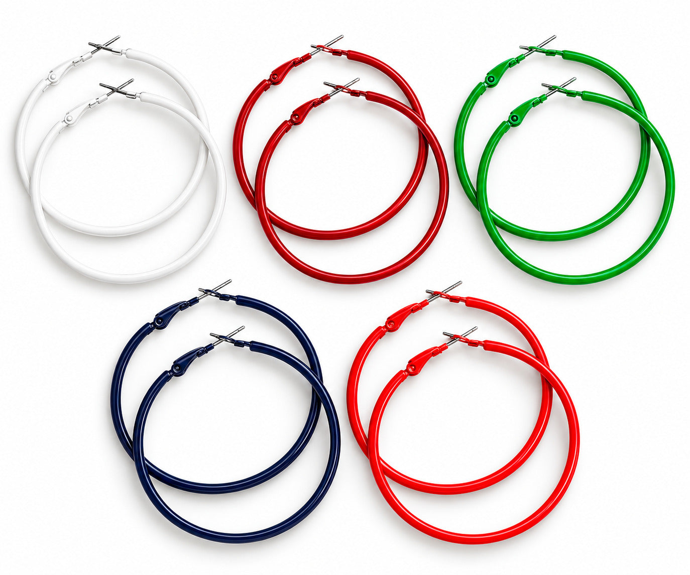 Classic Color Hoop Earrings for Women, Large Statement Hoop Earrings, Lightweight Fashion Jewelry, Multiple Colors