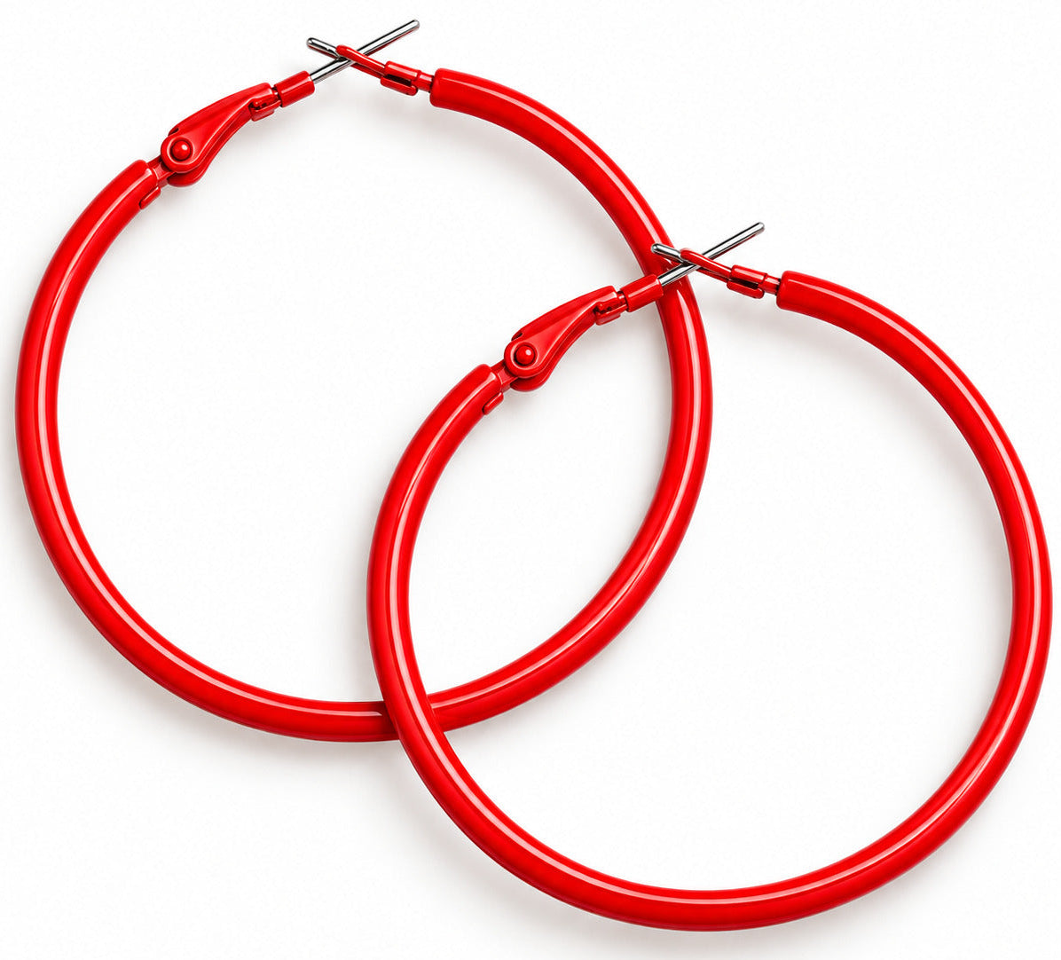 Classic Color Hoop Earrings for Women, Large Statement Hoop Earrings, Lightweight Fashion Jewelry, Multiple Colors