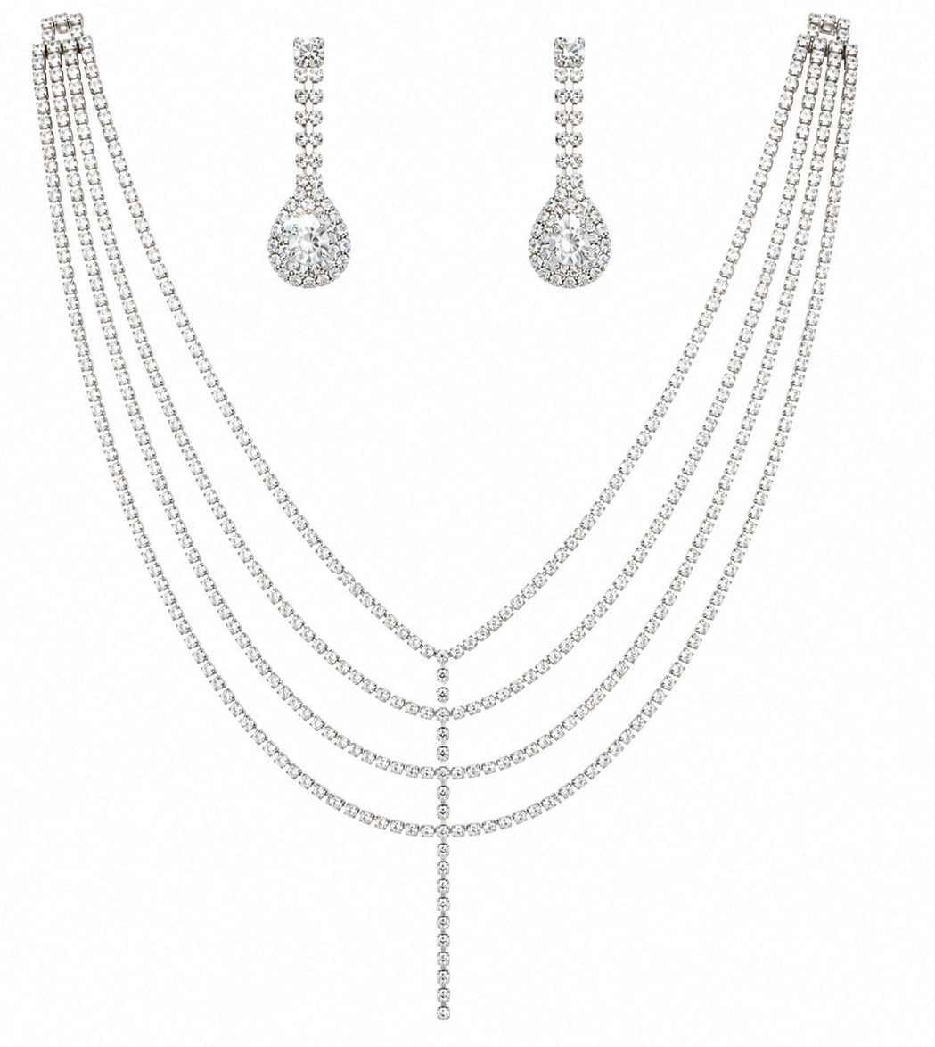 Crystal Symphony Necklace & Earring Set