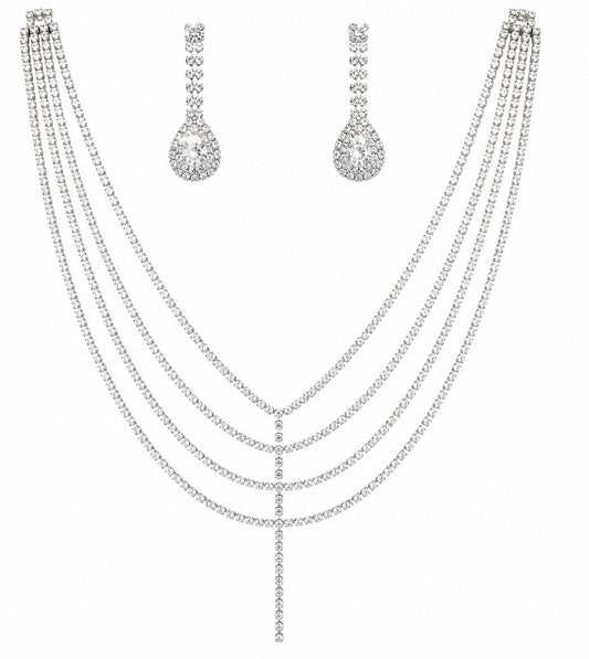 Crystal Symphony Necklace & Earring Set