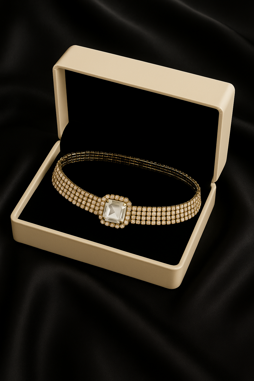 DazzleLuxe Rhinestone Choker