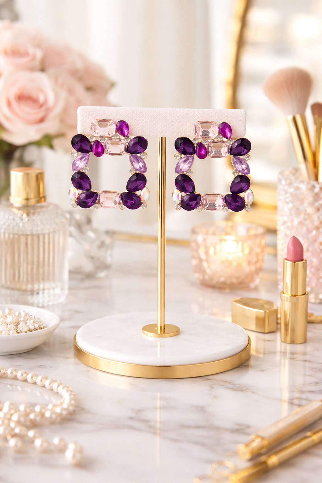 Midnight Blush Earrings