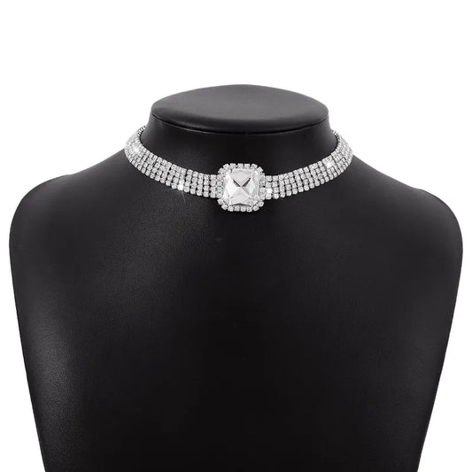 DazzleLuxe Rhinestone Choker