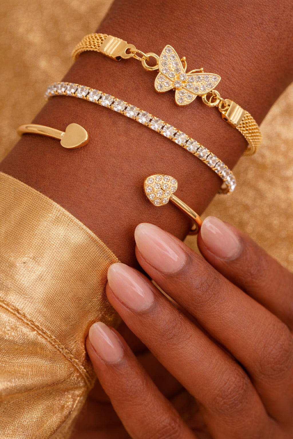 Golden Charm Luxe Bracelet Set