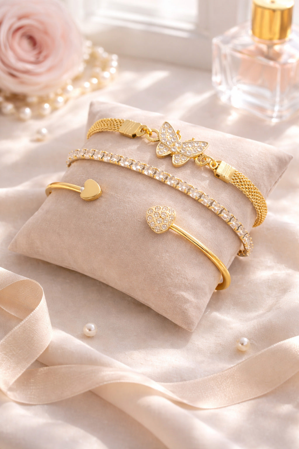 Golden Charm Luxe Bracelet Set