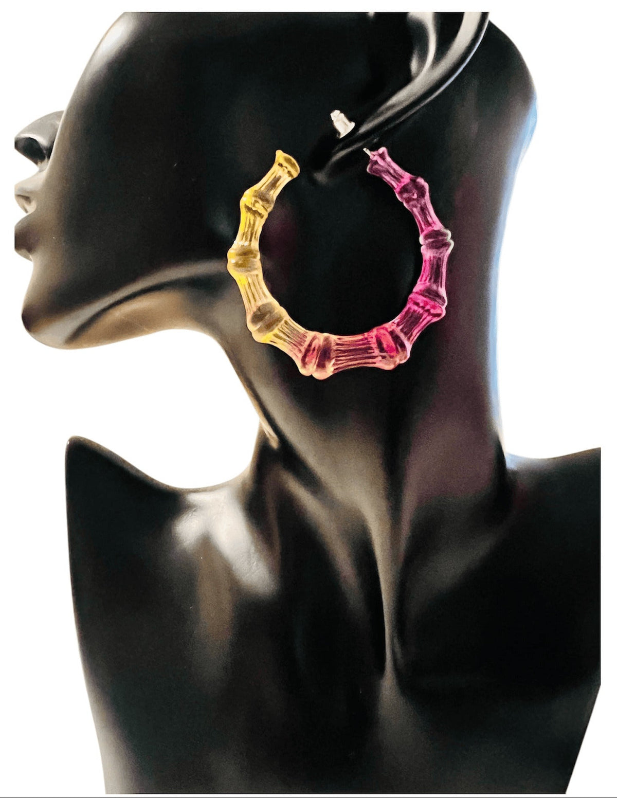 Tropical Glow Hoop Earrings