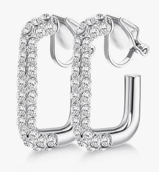 Radiant Crystal Hoop Earrings