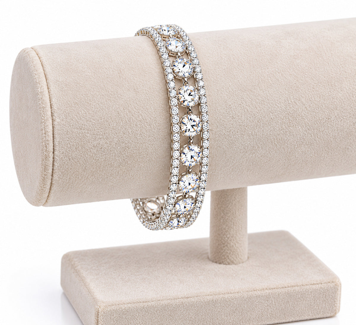 Crystal Royale Bracelet- Silver