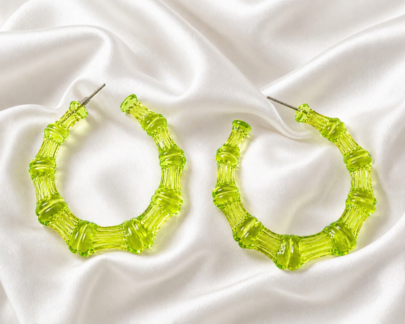 Lime Light Bamboo Hoops