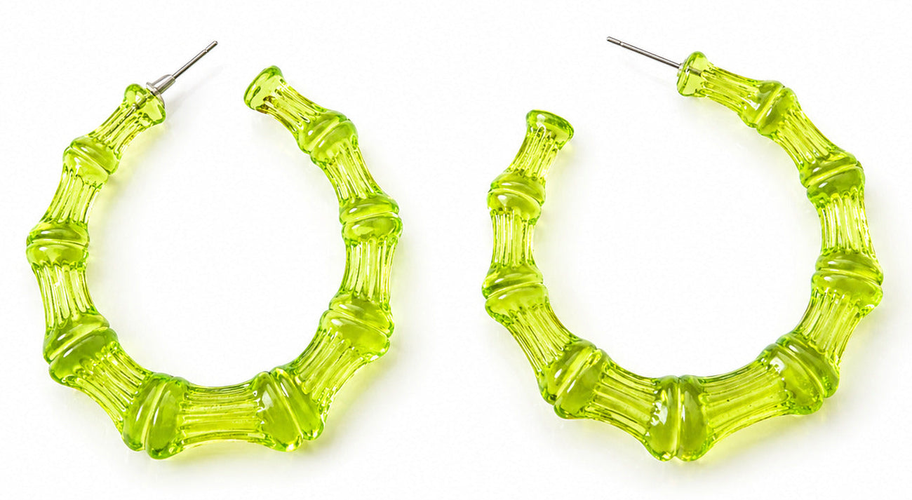 Lime Light Bamboo Hoops