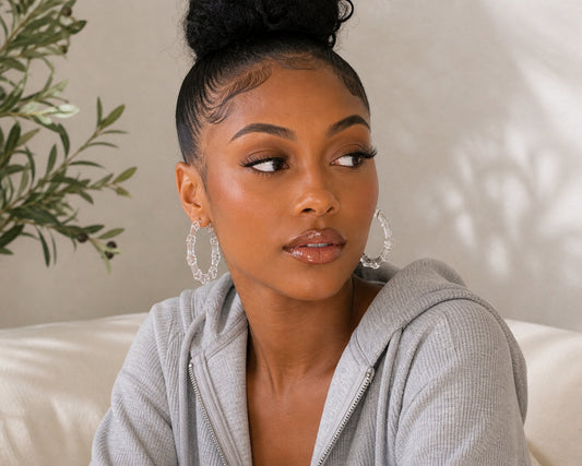 Pure Chic Clear Hoops