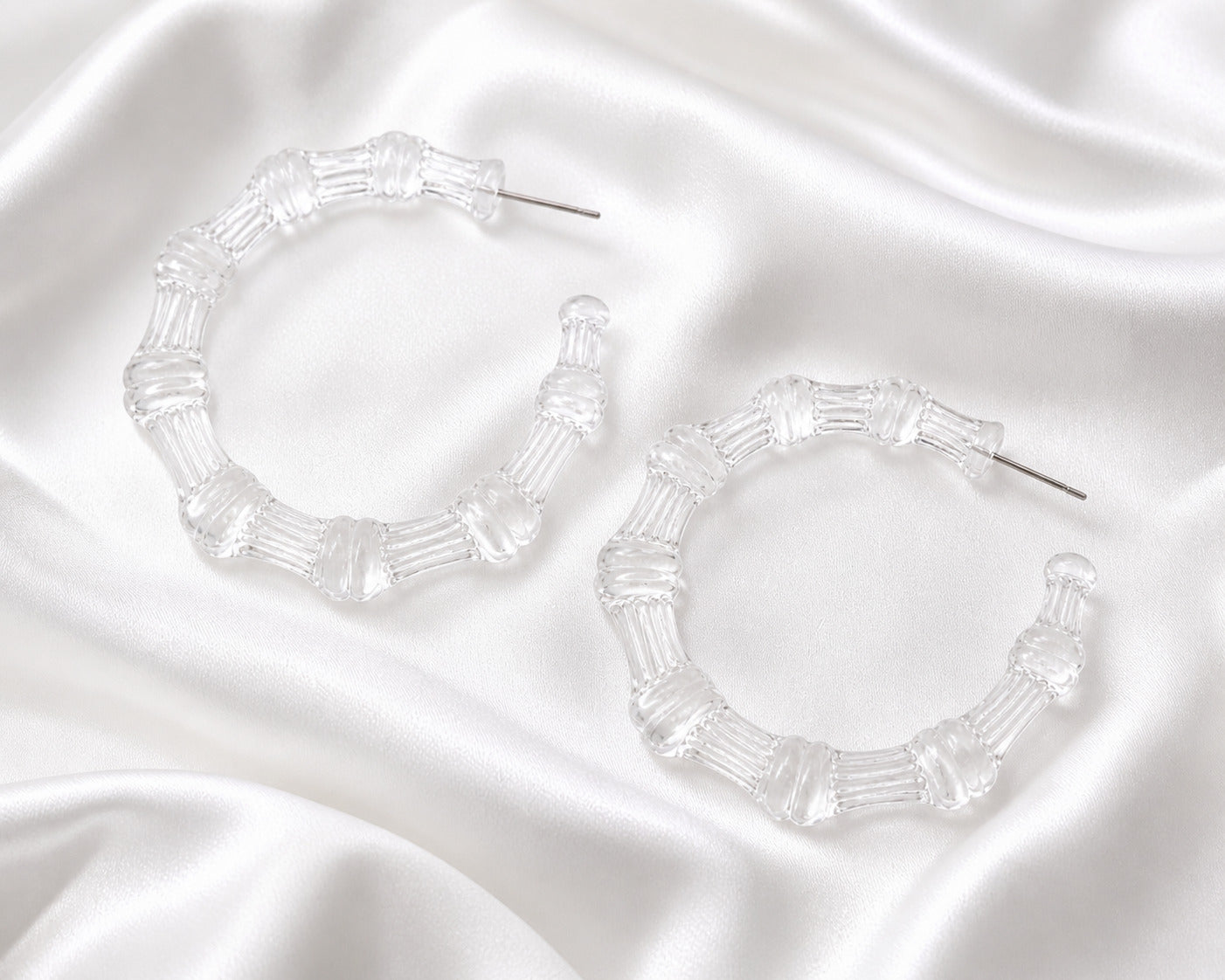 Pure Chic Clear Hoops