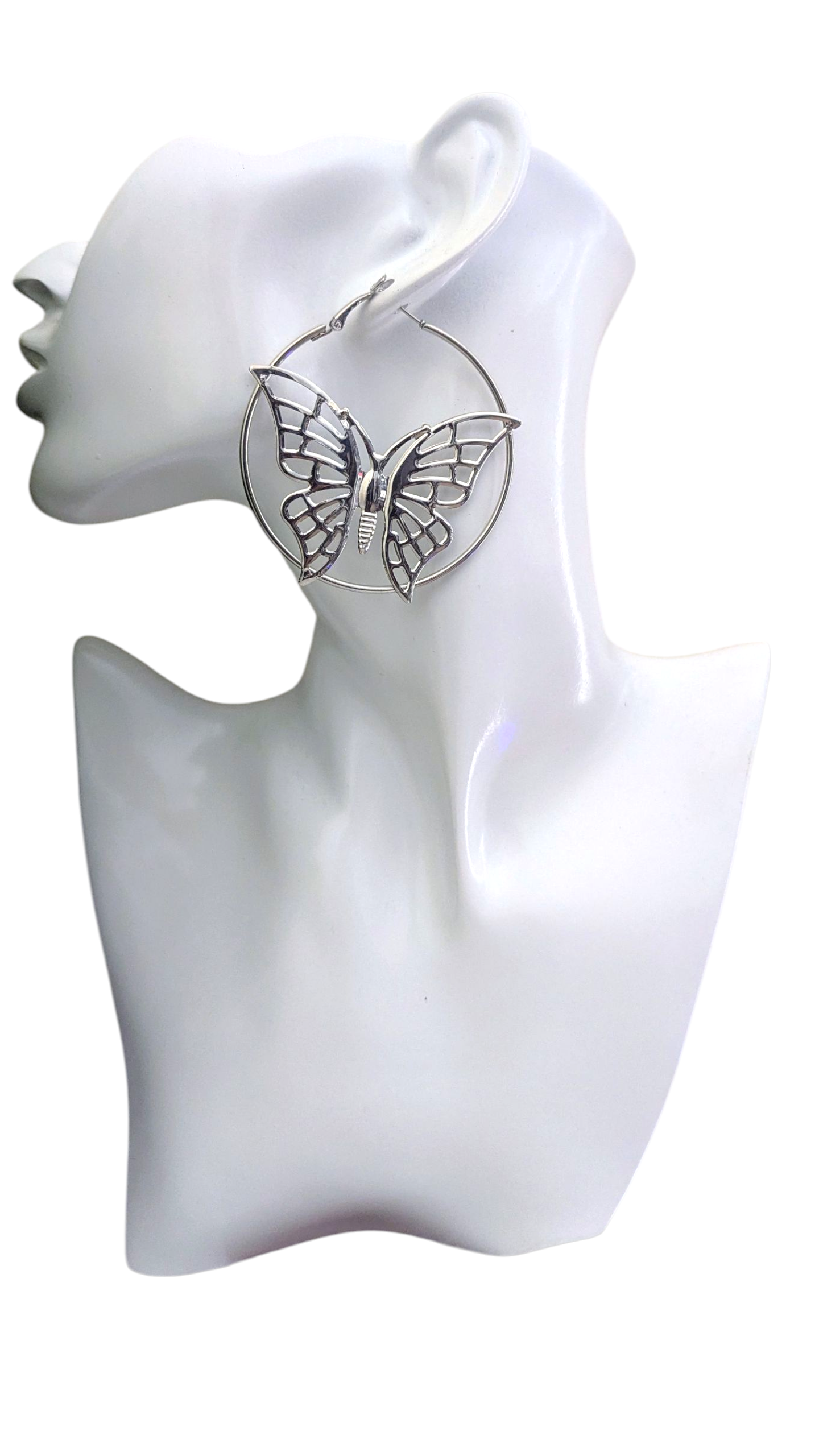 Butterfly Love Hoop Earrings