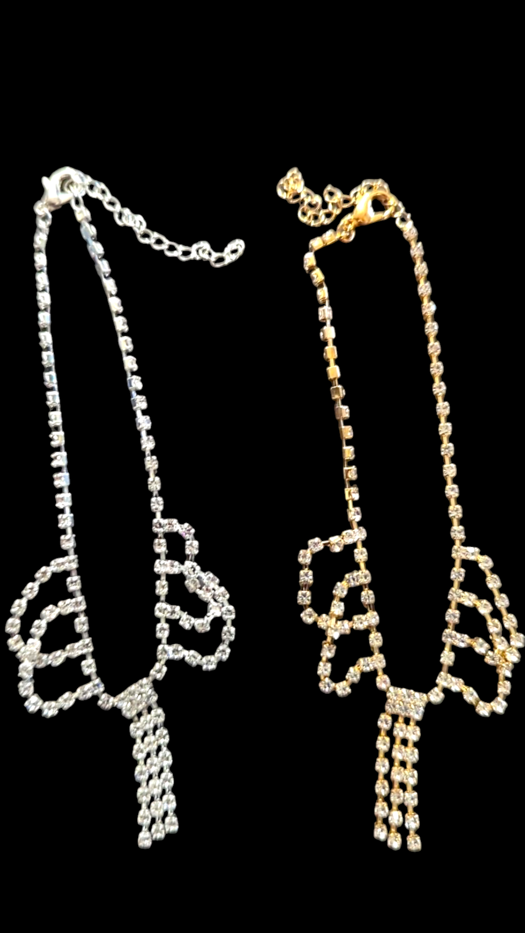 Rhinestone Drape Anklet