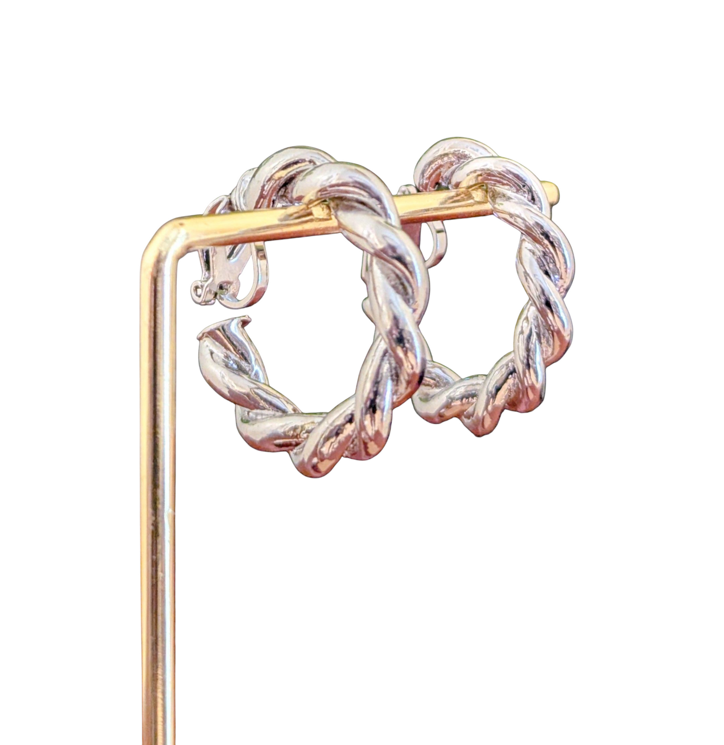 Serena Twist Hoop Earrings