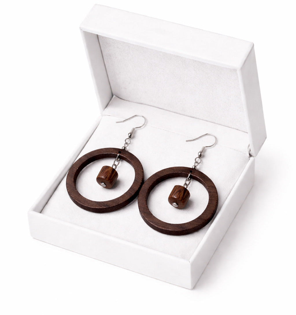 Rustic Rhythm Dangle Hoops