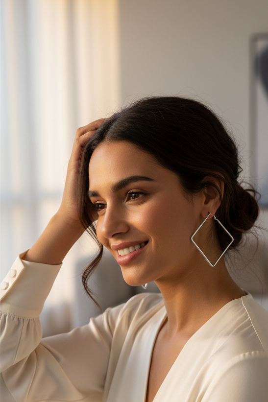 Square Bliss Silver Lifestyle Photo