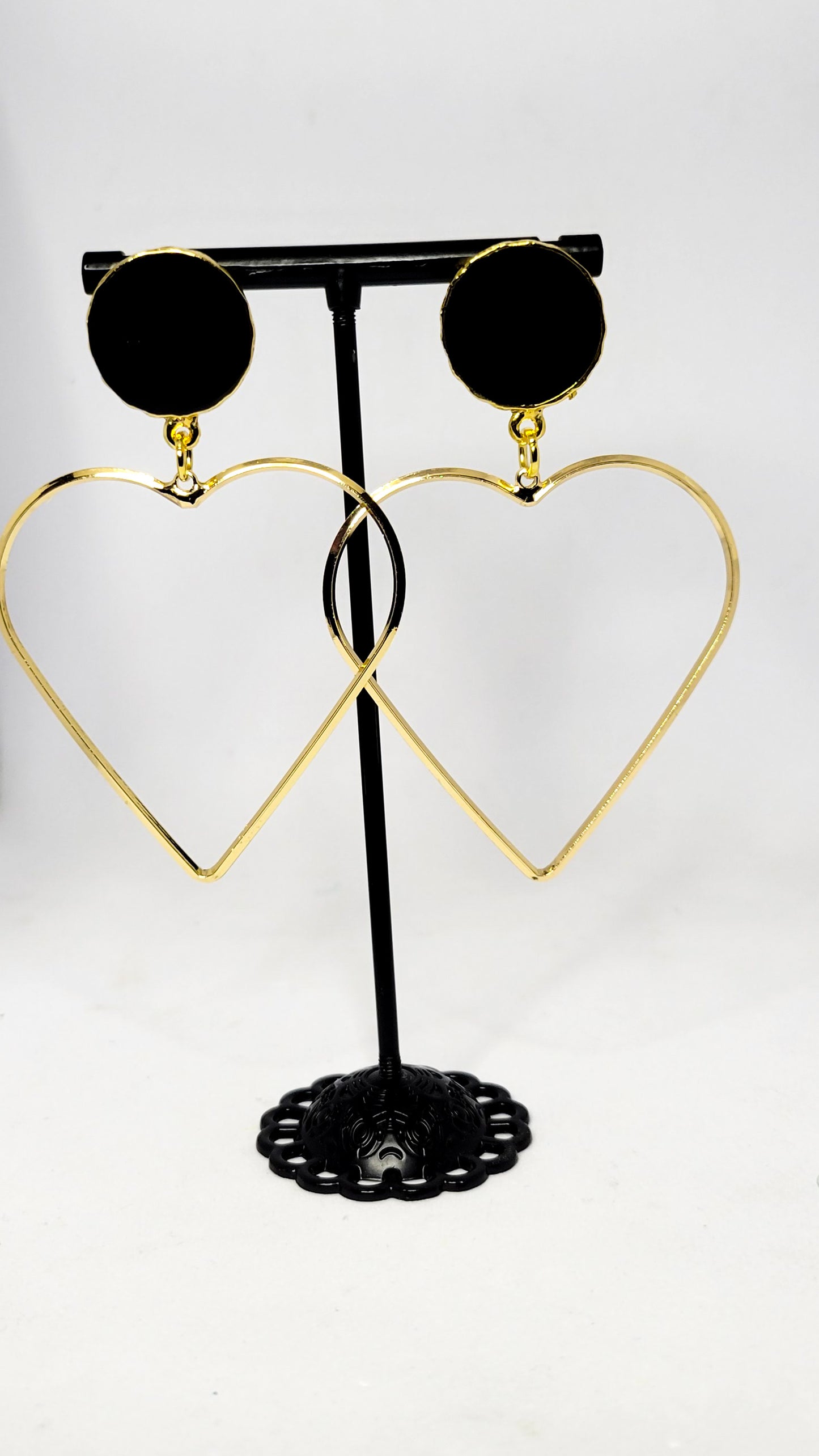 Golden Heart Studs